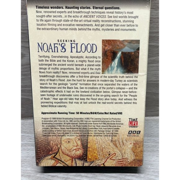 Ancient Voices Time Life Video VHS Seeking Noahs Flood SEALED 1999 BBC - Picture 4 of 5